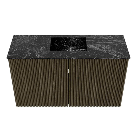 Mondiaz JOYA-DLUX 70cm toiletmeubel - kleur Shadow - Wastafel FAYE positie Midden 1 kraangat kleur Lava. SW1422820