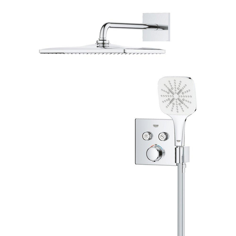 Grohe QuickFix Precision SmartControl Inbouw Douchesysteem - Vitalio Rain Mono 310 Cube hoofddouche - chroom SW1120186