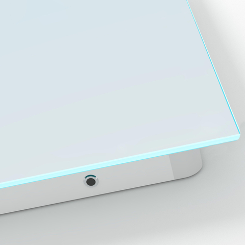 Adema Squared 2.0 Miroir salle de bains 100x70cm avec éclairage LED supérieur avec interrupteur capteur SW647633