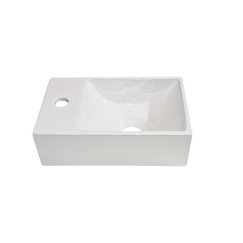 Best Design Wonder fontaine 29x18x9.5cm 1 trou de robinet à gauche céramique blanc SW27969