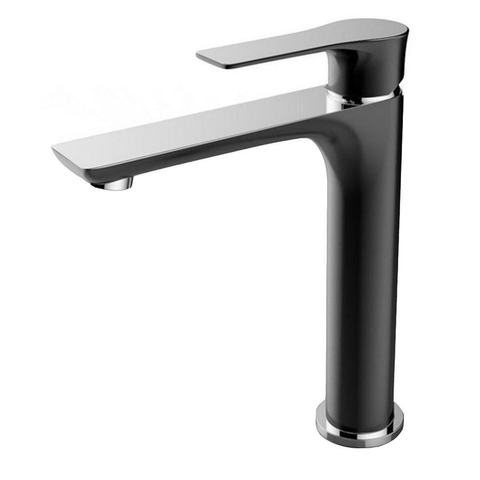 Xellanz Casma mitigeur de lavabo monocommande haut noir/chrome SW62558