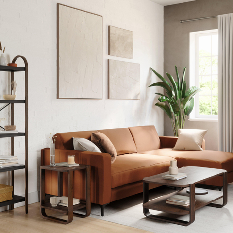Umbra Bellwood bijzetmeubel 42x38x53cm Multiplex Gerijpt walnoothout SHOROOMMODEL SHOW23698