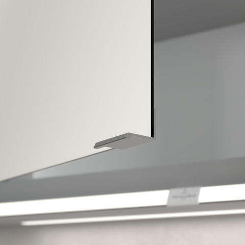 Villeroy & Boch My View Now My view spiegelkast - 100x75cm - 2 deuren - 2 contactdoos LED - zilver SW641581