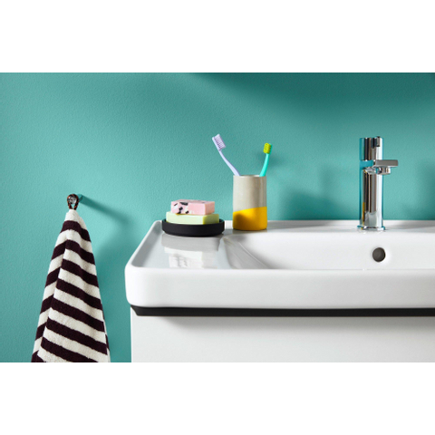 Duravit D-neo Wastafel - met kraangat - met overloop - 80x48x16.5cm - wit SW640432
