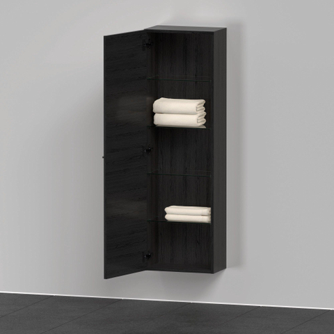 Duravit D-neo Halfhoge kast - 400x240x1320mm eiken (zwart) - mat eiken zwart SW788728