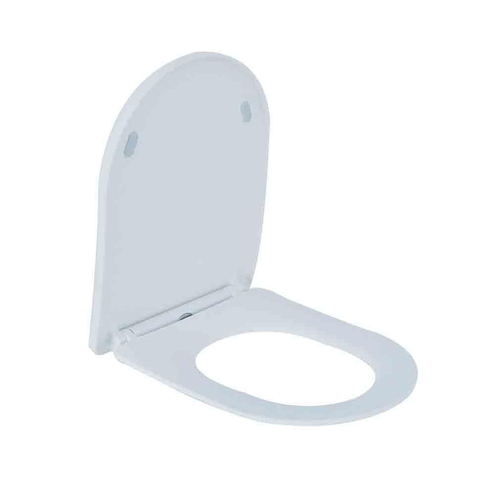 Wiesbaden Shade Slim toiletzitting met deksel met quickrelease en softclose mat wit TWEEDEKANS OUT9287