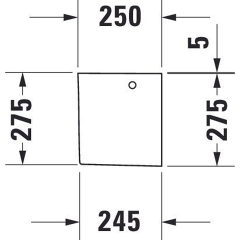 Duravit Happy D.2 Sifonkap - voor fontein - wit SW54274