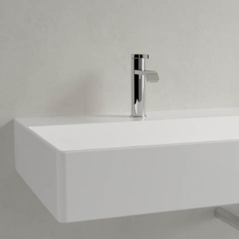 Villeroy & Boch memento 2.0 wastafel onderzijde - geslepen - 120x47cm - zonder overloop - 2 kraangaten CeramicPlus - White Alpine (glans wit) SW358465