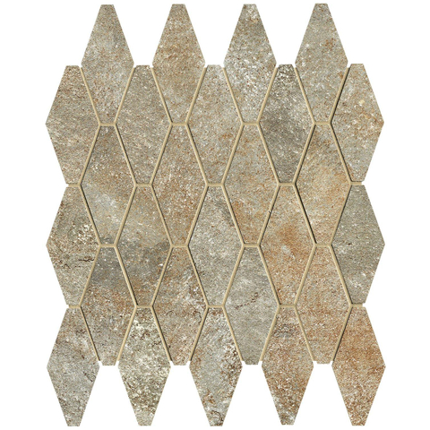 Terravito Elzino Mozaïektegel - 31x35.5cm - ruit - 9mm - Slate mat SW1119898