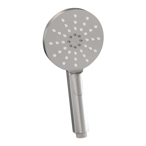 Brauer Brushed Edition Ensemble de douche encastrable - pomme de douche 30cm - 3 boutons - bras mural droit - partie encastrable - douchette ronde 3 jets - PVD - inox brossé SW374421