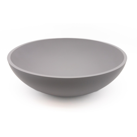Zeza Element Vasque à poser - 41x41x14cm - solid surface - mat gris clair SW1439449