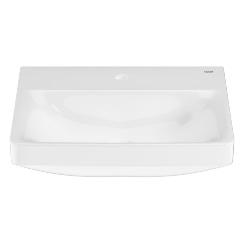 Grohe Euro Ceramic Wastafel - vrijhangend - 55x 44cm - met kraangat - zonder overloop - exclusief wandbevesting - alpine wit SW1234861