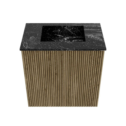 Mondiaz JOYA-DLUX Meuble de toilette 40cm - couleur Dusk - Vasque FAYE position Milieu Sans trou de robinet couleur Lava SW1423208