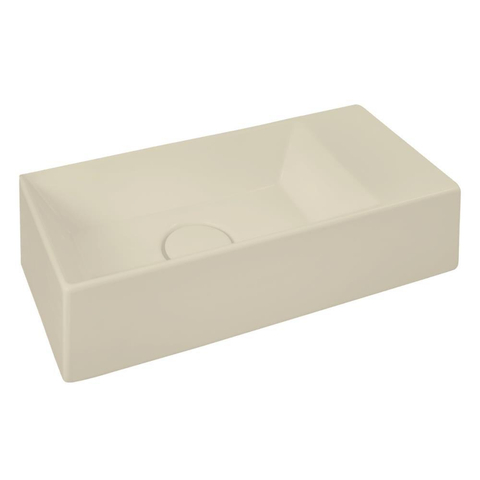 Xenz Rosa plan lave-mains - 20x20x11cm - vasque droite - sans trou robinet - sable mat (beige) SW1159619
