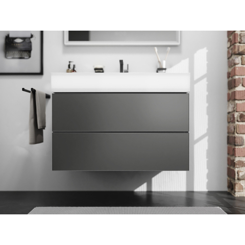 Hansgrohe AddStoris Q handdoekhouder 2-lids - mat zwart SW651108