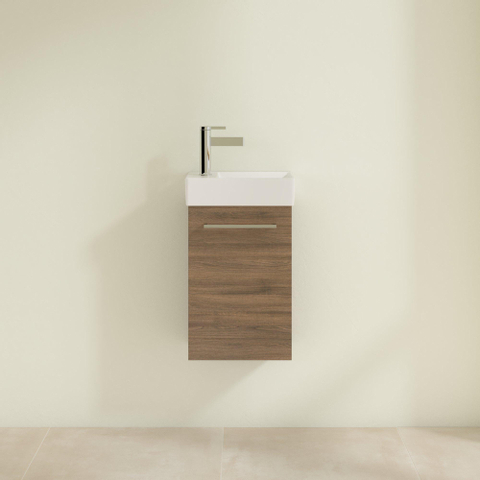 Villeroy & Boch Avento wastafelonderbouwkast - 1 deur - 34x51.4x20.2cm links - Arizona Oak (hout) SW448533