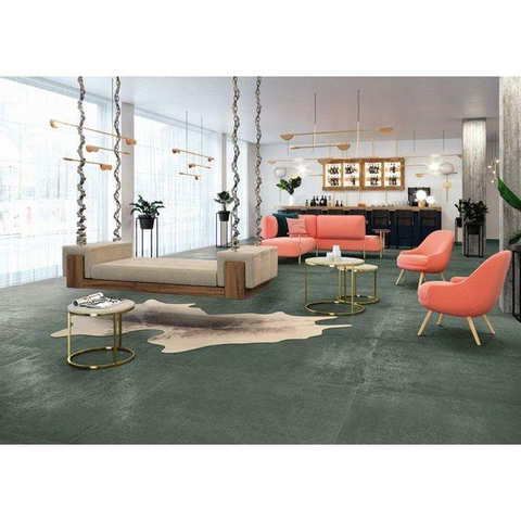 ÉCHANTILLON Ceralto Briano Urban Carrelage sol et mur 100x100cm 8.5mm rectifié R10 grès cérame Verderame SW914547