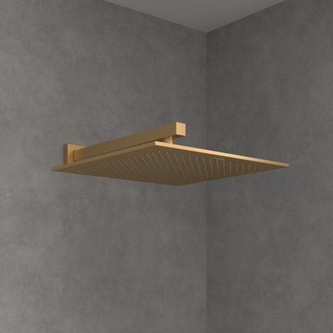 Villeroy & Boch Universal Showers regendouche - 35x35cm hoekig - Brushed Gold (goud) SW974340