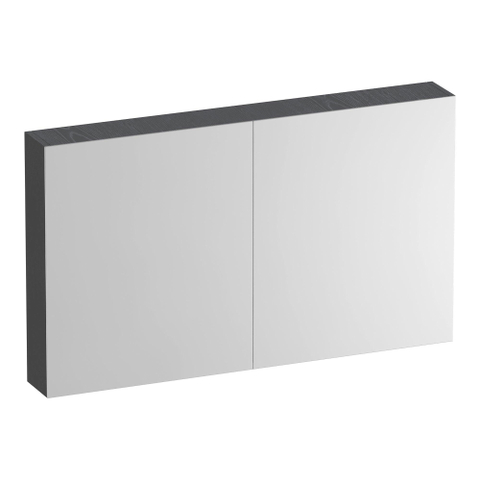 BRAUER Impress armoire de toilette – 119 x 70 x 15 cm – 2 portes, portes-miroir double face – Timber Grey SW1199029