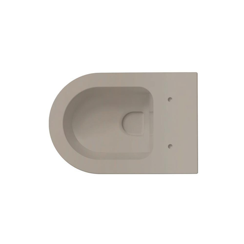 Xenz Gio hangtoilet – rim free – vortexspoeling – diepte 52 cm – zand mat SW1159628