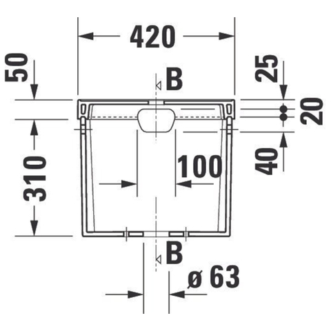 Duravit Serie 1930 Reservoir - 42x36x17cm - dualflush - inclusief Binnenwerk - wit 0293334