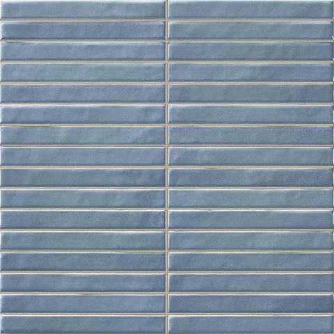ÉCHANTILLON Terravito Girivo Carreau mural en céramique - 35x35cm - 9.2mm - Bleu SW1408453