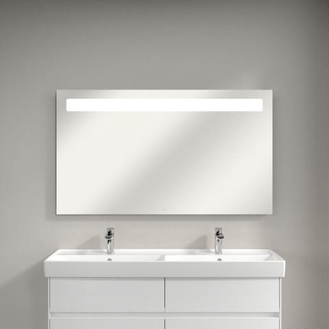 Villeroy & Boch More to See 14 spiegel – 130x75 cm – directe LED boven – instelbare lichtkleur – Zilver glans 1024971