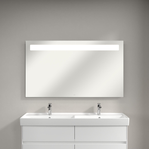 Villeroy & Boch More To See Miroir avec éclairage LED intégré horizontal 130x75x4.7cm diminuer à 3 étapes 1024971