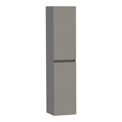 BRAUER Joy badkamerkast - 160x35x35cm - 2 deuren - greeploos - links- of rechtsdraaiend - mat taupe SW370853