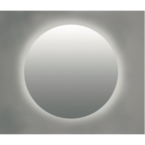 INK SP25 miroir – rond Ø 60 cm – Éclairage LED – chauffage de miroir, à intensité variable – cadre en acier SW798414