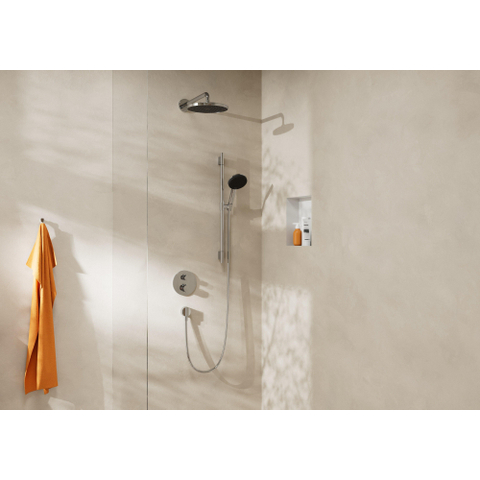 Hansgrohe Fixfit Muuraansluitbocht S - kunststof met terugslagklep - hoogglans chroom 0605347