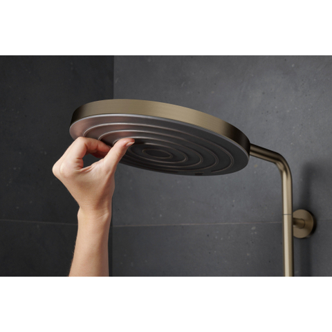 Hansgrohe Pulsify S Puro Thermostatische Regendoucheset - 26cm - ronde hoofddouche - staaf - handdouche - thermostaat - geborsteld brons SW1151847