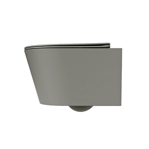 Mondiaz LAVIE hangtoilet – spoelrandloos – 36 x 53 cm – met softclose zitting – Smoke (lichtbruin) SW1208735