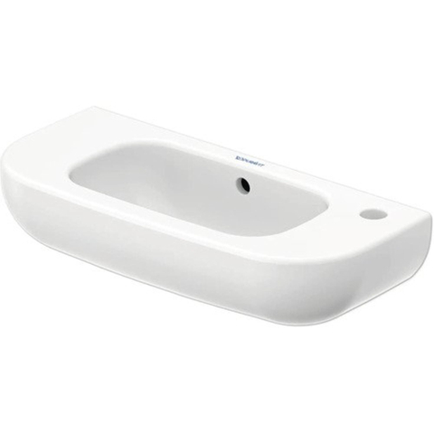 Duravit D-code lave-mains - 50x22x13.5cm - trou robinet droite - avec trop-plein - blanc 0315107