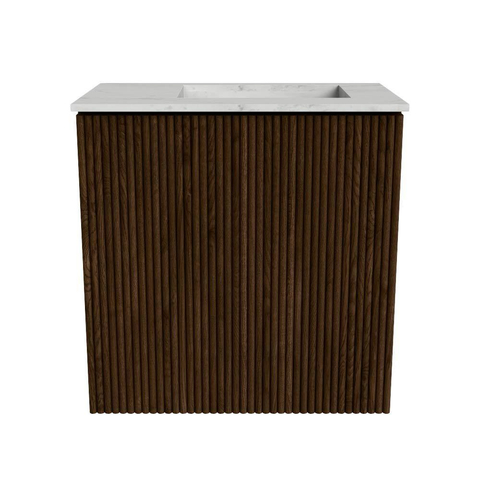 Mondiaz JOYA-DLUX Meuble de toilette 40cm - couleur Walnut - Vasque FAYE position Droite 1 trou de robinet couleur Opalo SW1422535