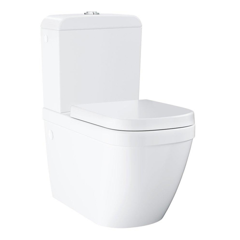 Grohe Euro Keramiek Staand Duoblokcloset - spoelrandloos - zonder reservoir - wit SW205870