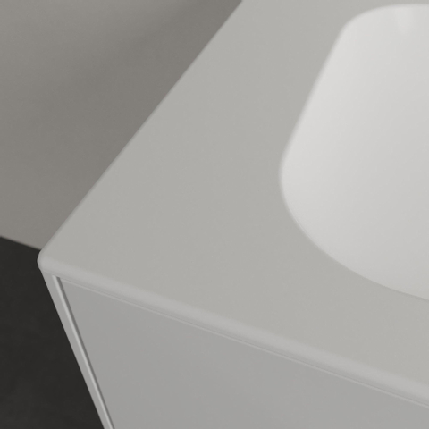 Villeroy & Boch finion meubelwastafel - 1 kraangat - 120x50cm CeramicPlus - zonder overloop - Stone White (mat wit) SW209580