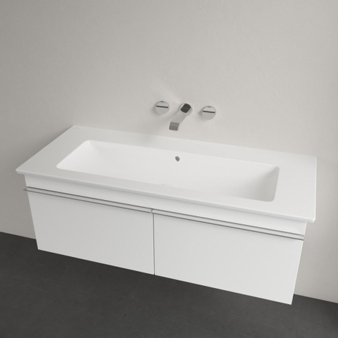 Villeroy & Boch venticello meubelwastafel - 120x50cm - zonder kraangat - met overloop - White Alpine (glans wit) 1025114