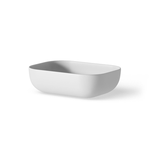Looox sink collection opzet waskom rechthoekig 45x32,5cm matt white SW788174
