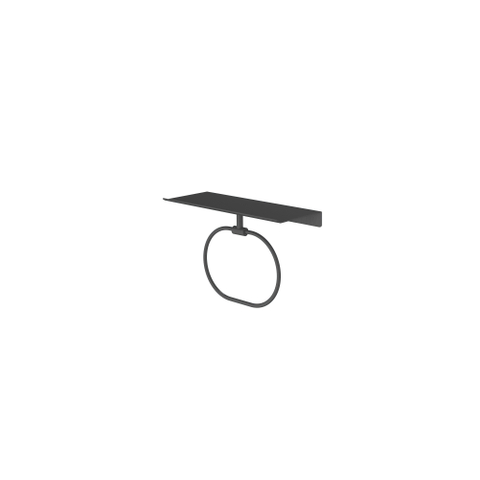 Hotbath &MORE Anneau porte-serviettes - pour tablette de la série - Noir brossé PVD SW1246014