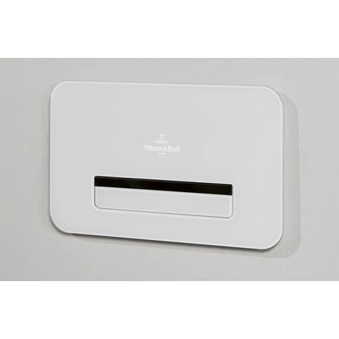 Villeroy & Boch Viconnect bedieningsplaat - 269x161mm infra - Glass White (glans wit) SW644104