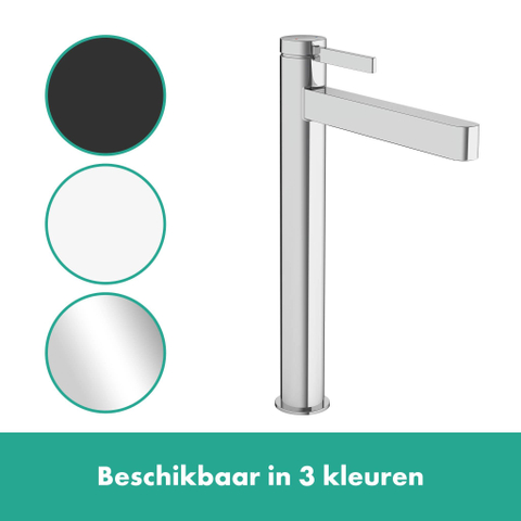 Hansgrohe Finoris 1 greeps wastafelkraan - 260 met afvoerplug - hoogglans chroom SW651100