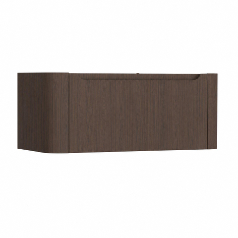 H&R Badmeubelen Juice Meuble sous lavabo - 100x45x40cm - coins arrondis - 1 tiroir - poignée intégrée - coffee SW1489109