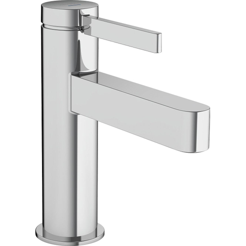 Hansgrohe Finoris Toiletkraan - 100 met rechte greep - voor koud water of vooraf ingestelde temperatuur - zonder afvoer - hoogglans chroom SW651629