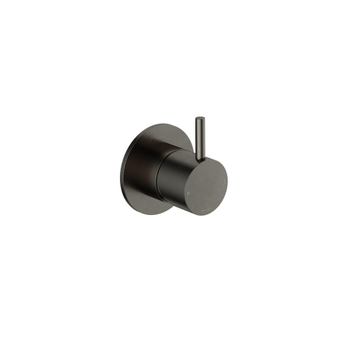 Hotbath Cobber Afbouwdeel - voor douche mengkraan - mat/glans verouderd ijzer zwart SW1117862