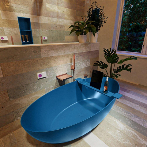 MONDIAZ FLOAT Baignoire autoportante - 170x80cm - jeans SW491527