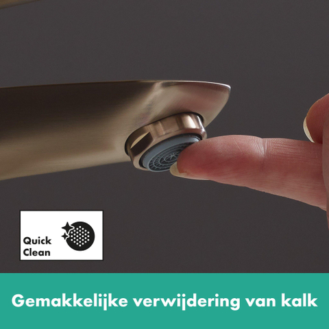 Hansgrohe Talis e 1 greeps wastafelkraan - 110 PopUp - trekwaste - geborsteld brons SW358784