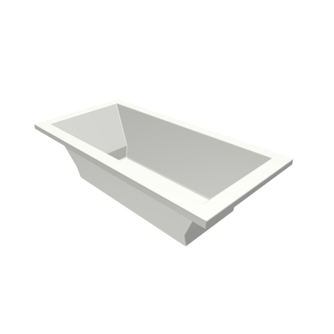 Xenz Society Baignoire duo - 190x90x53 - bonde centrale - acrylique - blanc mat SW103312