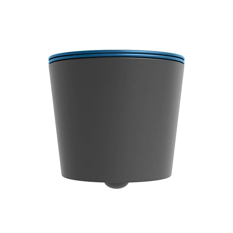 Mondiaz LAVIE hangtoilet – spoelrandloos – 36 x 53 cm – met softclose zitting – Dark grey (grijs), zitting Jeans (blauw) SW1208634