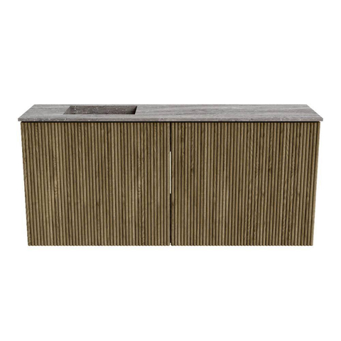 Mondiaz JOYA-DLUX 90cm toiletmeubel - kleur Dusk - Wastafel FAYE positie Links Zonder kraangat kleur Oza. SW1425986